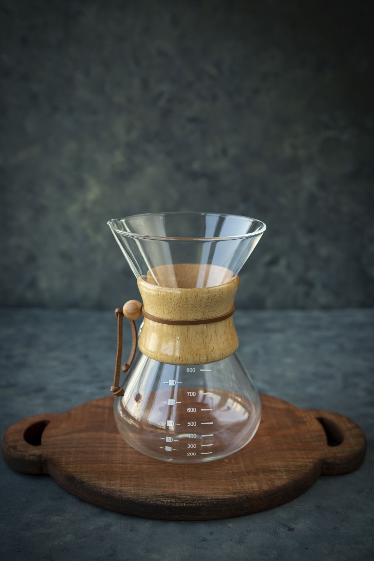Black Goat Ahşap tutacaklı  Chemex 800 ml