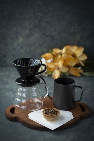 Black Goat Barista Drip Filter Coffee Set (4'lü Set) - Siyah