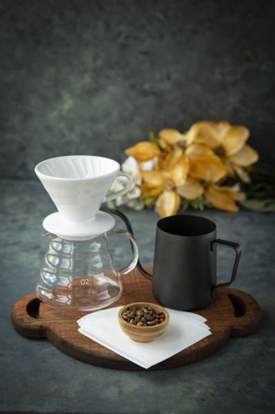 Black Goat Barista Drip Filter Coffee Set (4'lü Set) - Beyaz
