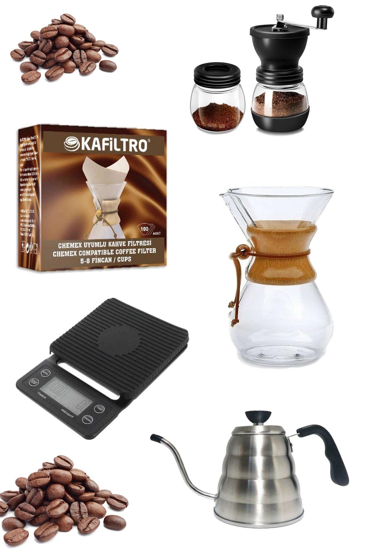 Black Goat Pour Over (*Chemex) Full Starter Set - Full Başlangıç Seti - 1