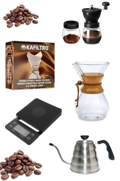Black Goat Pour Over (*Chemex) Full Starter Set - Full Başlangıç Seti - 1