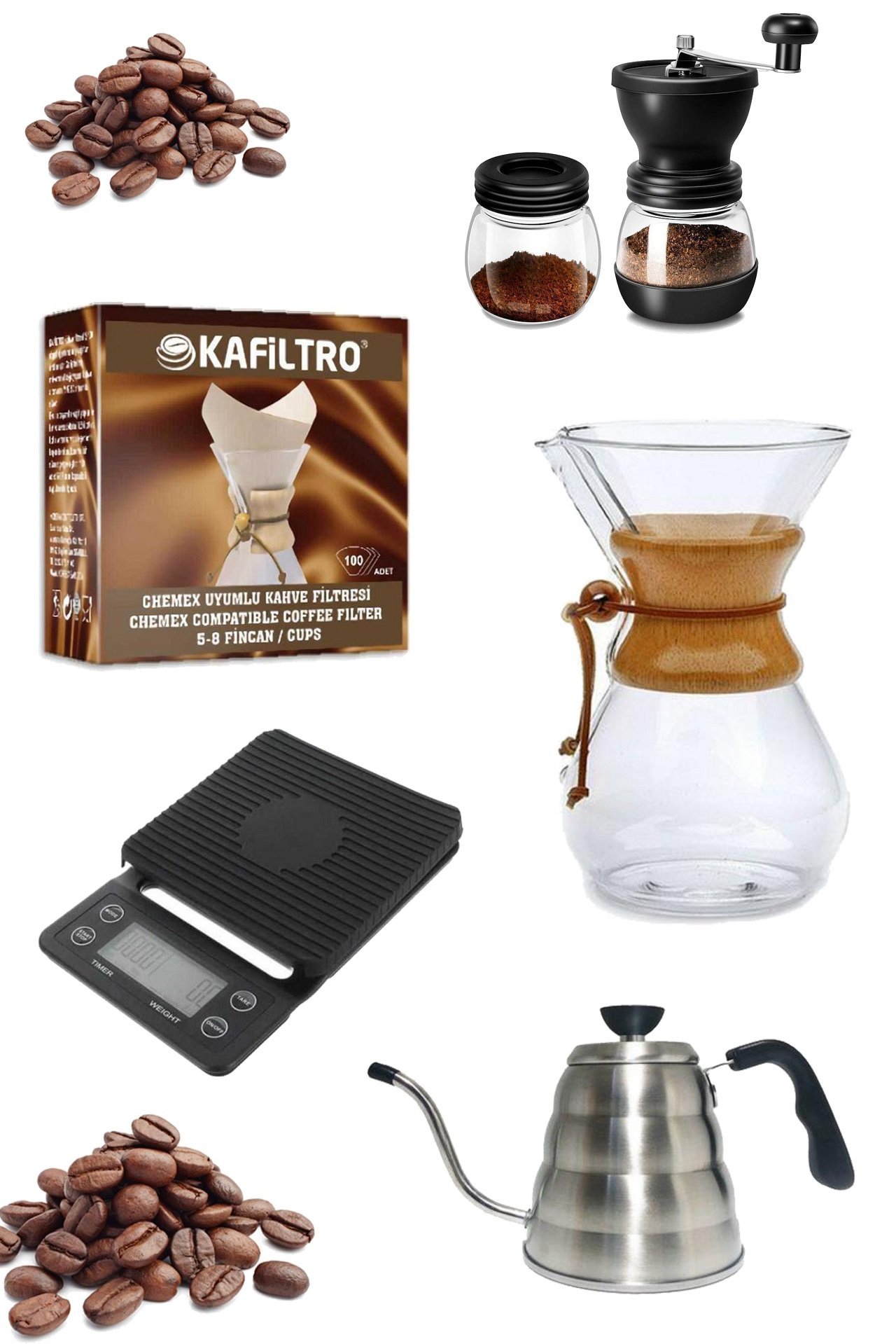 Black Goat Pour Over (*Chemex) Full Starter Set - Full Başlangıç Seti - 2