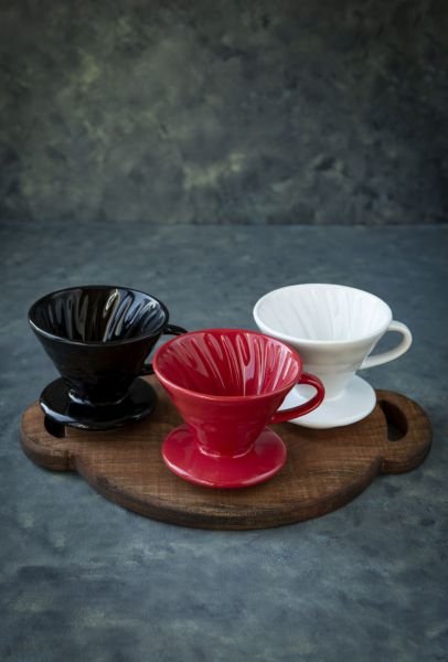 Black Goat V60 02 Seramik Dripper - Siyah