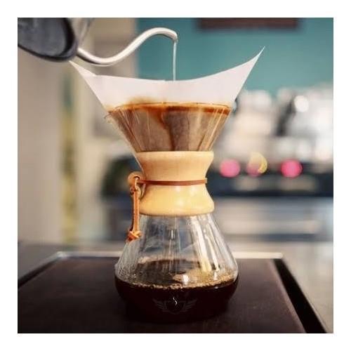 Black Goat 800ml *Chemex Kahve Demleme Ekipmanı (Dripper Coffee Server)+50 adet Chemex Uyumlu Filtre