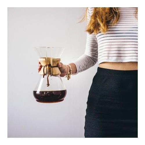 Black Goat 800ml *Chemex Kahve Demleme Ekipmanı (Dripper Coffee Server)+50 adet Chemex Uyumlu Filtre