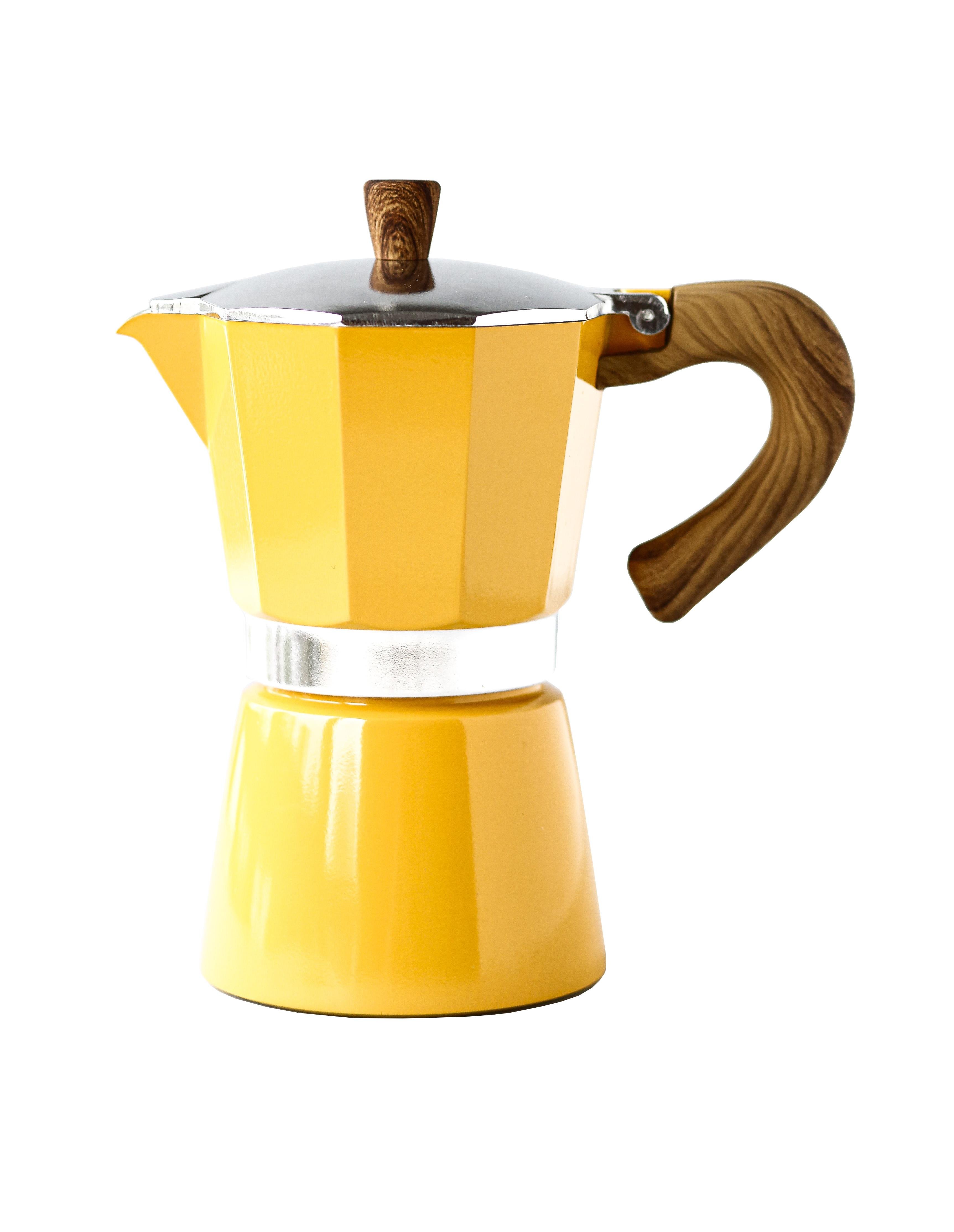 Black Goat 6 Cup Moka Pot -  Sarı